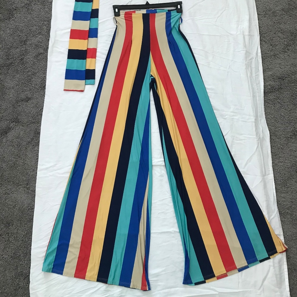 Multicolor Two piece pants Set - Picture 2 of 7